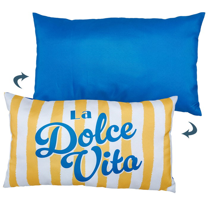 Home Deco Factory Cojín Decorativo 30x50 - Colección Dolce Vita - Colores Surtidos (Amarillo/Azul, Azul/Naranja, Rosa/Rojo) Home Deco Factory Cojín Decorativo 30x50 - Colección Dolce Vita - Colores Surtidos (Amarillo/Azul, Azul/Naranja, Rosa/Rojo)