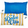 Home Deco Factory Cojín Decorativo 30x50 - Colección Dolce Vita - Colores Surtidos (Amarillo/Azul, Azul/Naranja, Rosa/Rojo)