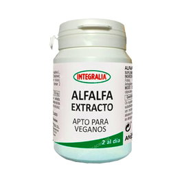 INTEGRALIA Extracto de Alfalfa 4:1 Complemento Alimenticio - 60 Cápsulas - Apto para Veganos