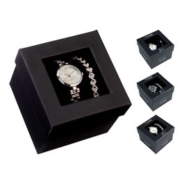 Time Essentials Reloj de Pulsera Plata con Pulsera, Aleación 90% Acero Inox 10%, 19 cm, Varios Modelos