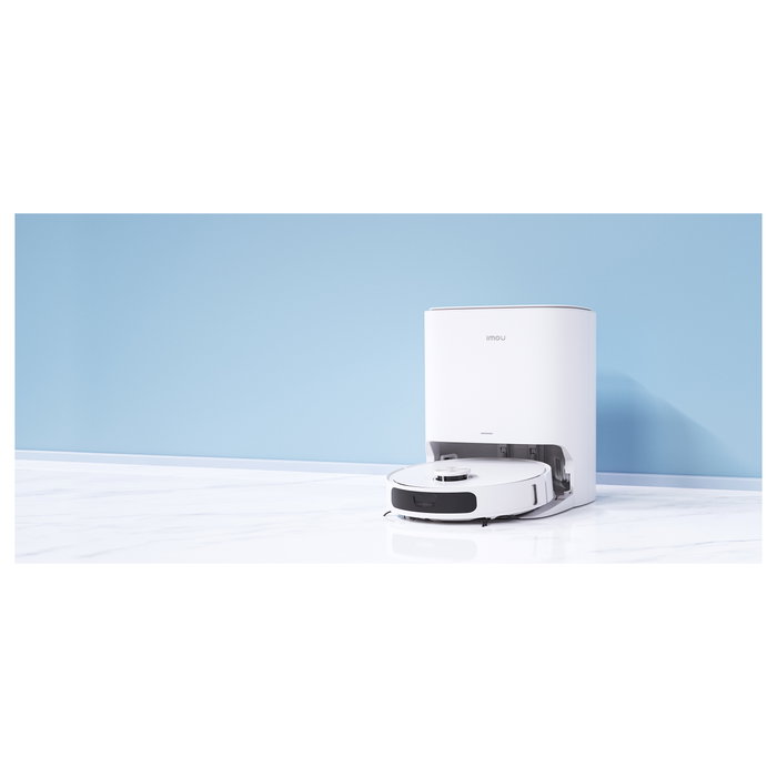 Imou RV3 Aspirador Robot con Función Fregado, Navegación LiDAR, Capacidad Polvo 0.32L, Batería 6400 mAh, Blanco