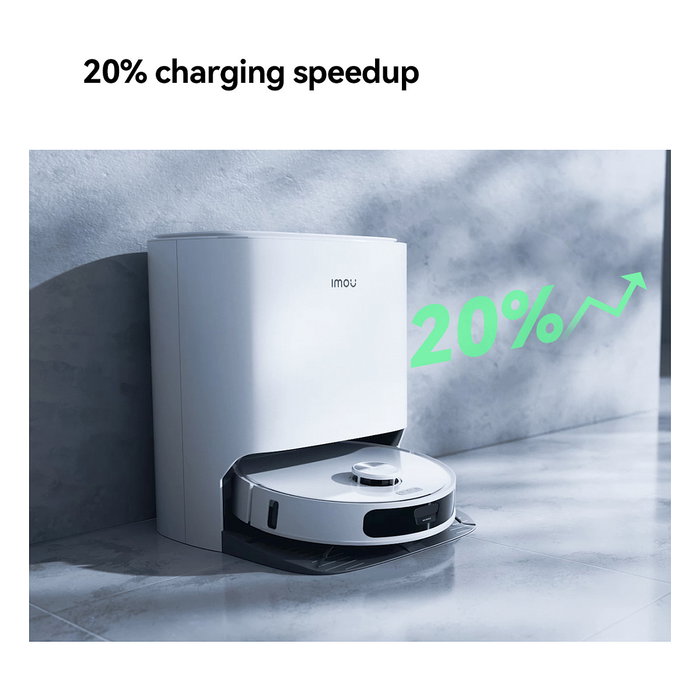 Imou RV3 Aspirador Robot con Función Fregado, Navegación LiDAR, Capacidad Polvo 0.32L, Batería 6400 mAh, Blanco