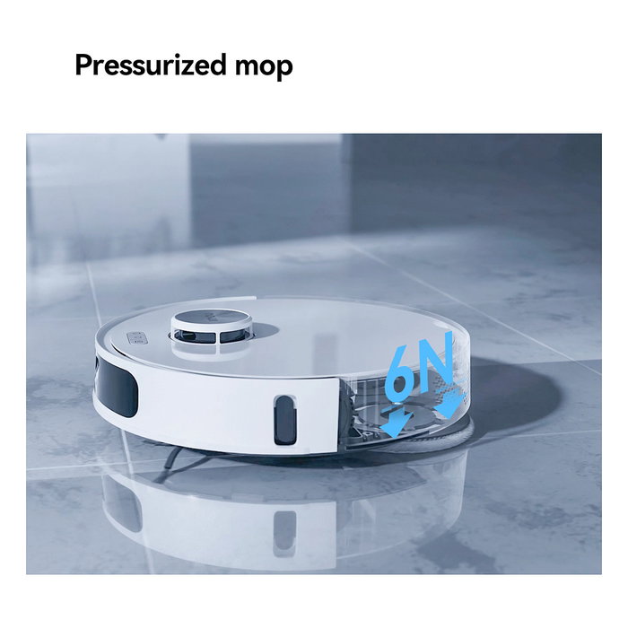 Imou RV3 Aspirador Robot con Función Fregado, Navegación LiDAR, Capacidad Polvo 0.32L, Batería 6400 mAh, Blanco