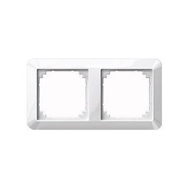 MERTEN 389219 Marco 2 Fachos PWS Brilliant 1-M para Interruptor o Enchufe