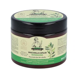 Oma Gertrude Mascarilla Capilar Reparación y Nutrición con Aceite de Oliva y Uva para Cabello Seco y Dañado 300 ml - Certificado COSMOS NATURAL