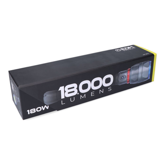 Edm Linterna LED de largo alcance 18000 lm