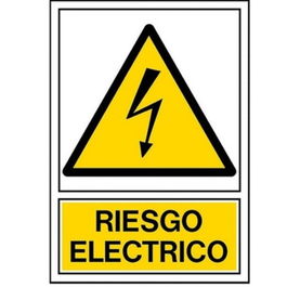 Tarvi Pegatina Riesgo Eléctrico 180x120mm Grande