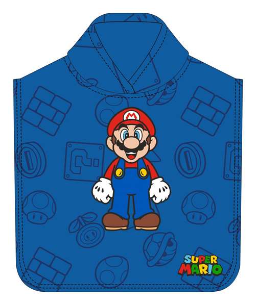 Safta Poncho Microfibra Super Mario 1000x500 mm Safta Poncho Microfibra Super Mario 1000x500 mm