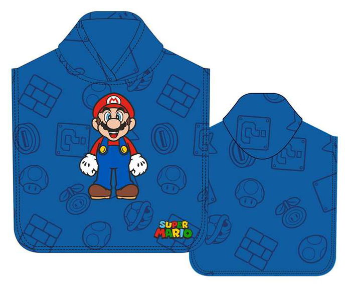 Safta Poncho Microfibra Super Mario 1000x500 mm Safta Poncho Microfibra Super Mario 1000x500 mm