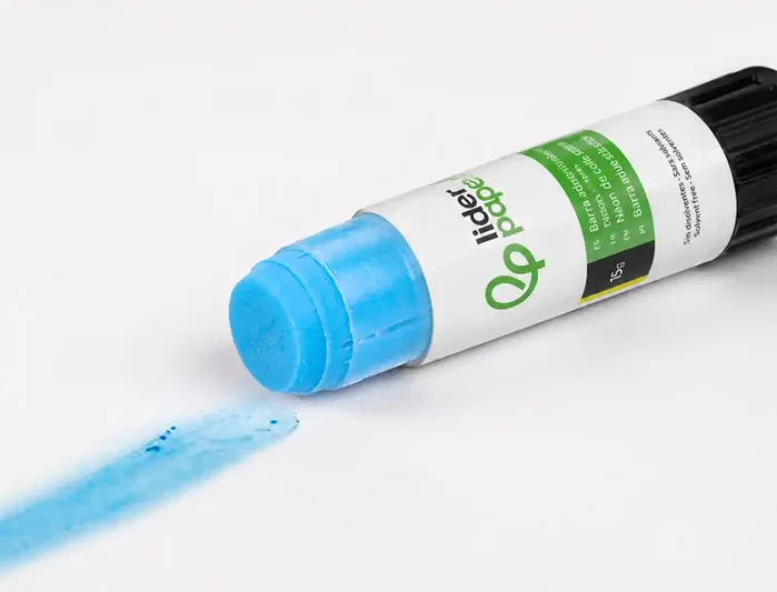 Liderpapel - Pegamento en Barra Trazo Mágico 15 g, Colores Neón Surtidos (Celeste, Amarillo, Rosa, Verde), Secado Rápido, Uso Escolar y Oficina