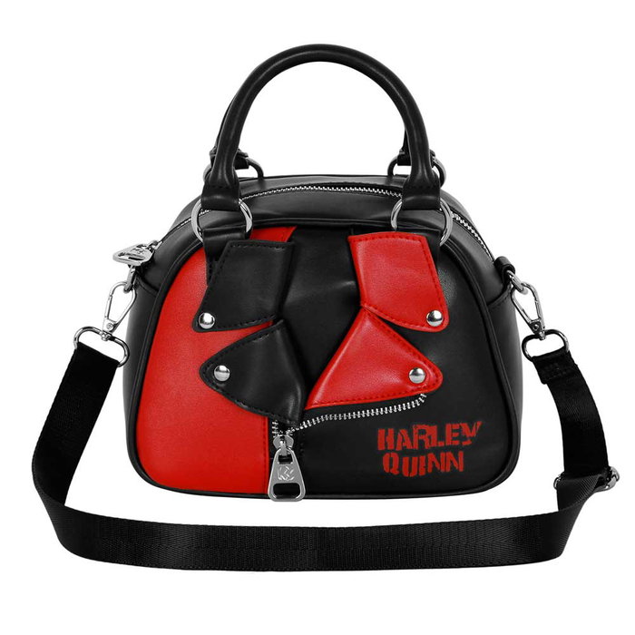 DC Comics Harley Quinn Bolso Bowling Fashion Jacket Negro