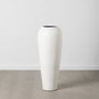 Jarrón Blanco Fibra de Cemento 38 X 38 X 100 cm