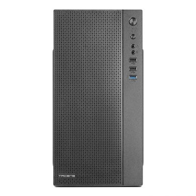 Tacens AC5500 - Caja de Ordenador Mini Torre Micro-ATX/Mini-ITX con Fuente de Alimentación 500W ATX, Panel Frontal USB 3.0 y 2.0, Bahías para 2 HDD y 2 SSD