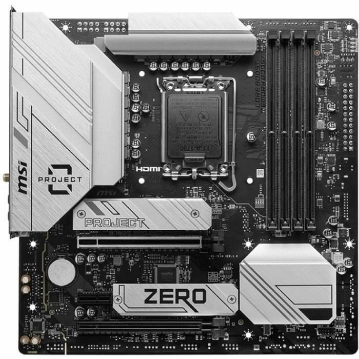 MSI B760M Project Zero LGA 1700 Micro ATX DDR5 MSI B760M Project Zero LGA 1700 Micro ATX DDR5