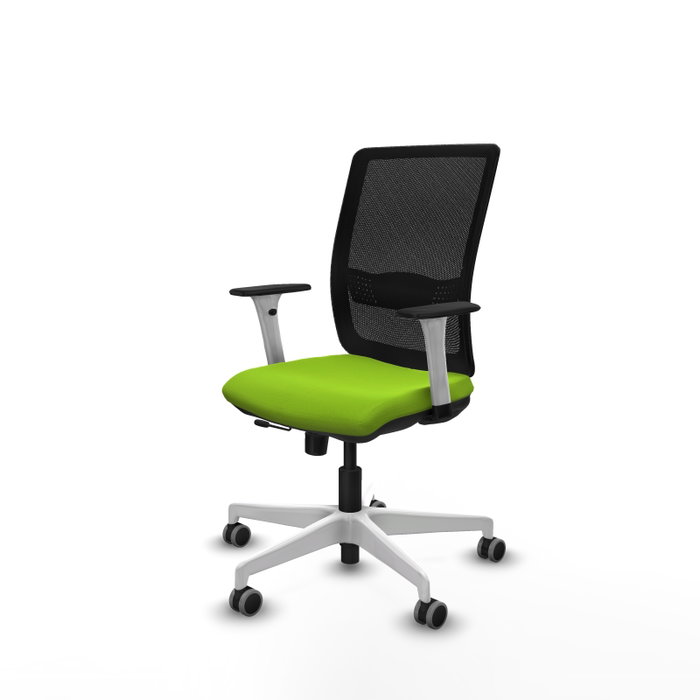 PIQUERAS Y CRESPO Silla de oficina Haches con mecanismo Sincro/Traslack Pistacho y Negro