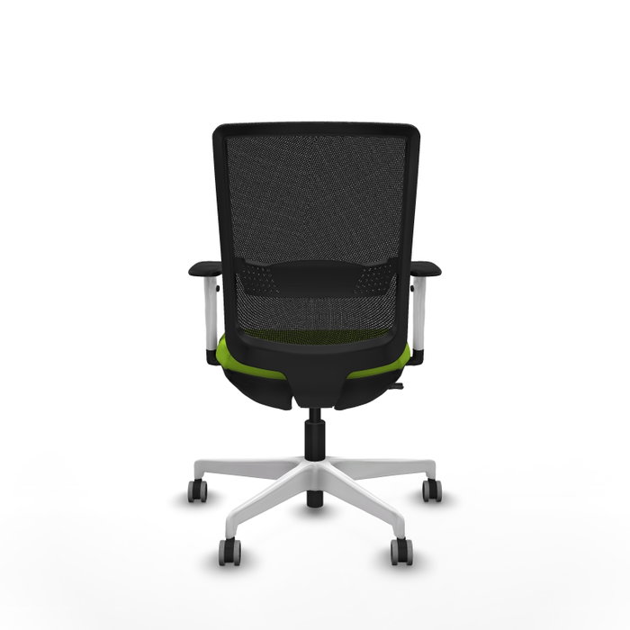 PIQUERAS Y CRESPO Silla de oficina Haches con mecanismo Sincro/Traslack Pistacho y Negro