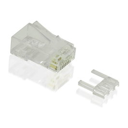 VALUE Conector Modular RJ-45 Cat.6/6A sin Blindar, Transparente, Plástico, 100 unidades, Ref. 21.99.3064