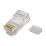VALUE Conector Modular RJ-45 Cat.6/6A sin Blindar, Transparente, Plástico, 100 unidades, Ref. 21.99.3064