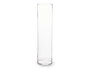 GIFTDECOR Jarrón de Cristal Cilindro Transparente de 12 cm x 40 cm