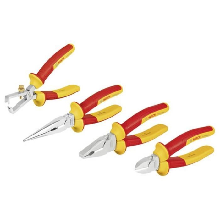 Bosch Juego de alicates VDE Bosch Professional (4 piezas) Bosch Juego de alicates VDE Bosch Professional (4 piezas)