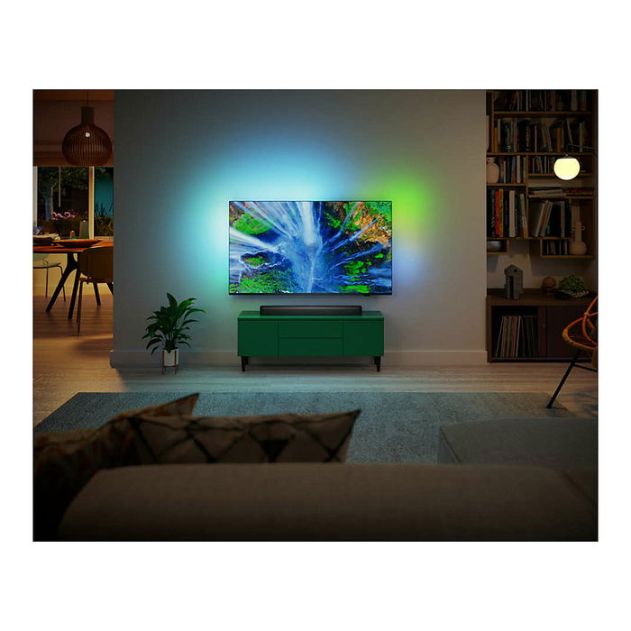 Philips TAB5109/10 Soundbar 2.0 Canales, 60W, DTS/Dolby, Bluetooth 5.4, USB, Color Gris Oscuro - Altavoz para TV