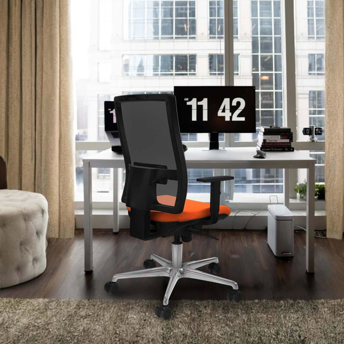 PIQUERAS Y CRESPO Silla de oficina Horna con mecanismo Sincro, Morado y Blanco PIQUERAS Y CRESPO Silla de oficina Horna con mecanismo Sincro, Morado y Blanco