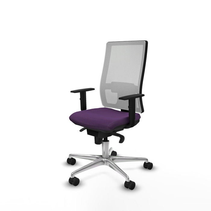 PIQUERAS Y CRESPO Silla de oficina Horna con mecanismo Sincro, Morado y Blanco PIQUERAS Y CRESPO Silla de oficina Horna con mecanismo Sincro, Morado y Blanco