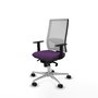 PIQUERAS Y CRESPO Silla de oficina Horna con mecanismo Sincro, Morado y Blanco