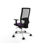 PIQUERAS Y CRESPO Silla de oficina Horna con mecanismo Sincro, Morado y Blanco