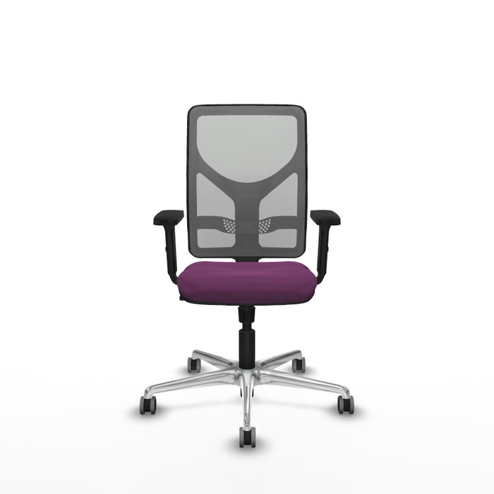PIQUERAS Y CRESPO Silla de oficina Motilla con mecanismo Sincro, Morado y Gris