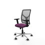 PIQUERAS Y CRESPO Silla de oficina Motilla con mecanismo Sincro, Morado y Gris