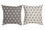 DKD Home Decor Cojin Estilo Scandi Beige Marron 60 x 60 x 10 cm (2 Unidades)