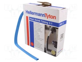 HELLERMANNTYTON Tubo termoretráctil 9mm 3:1 Azul 5m