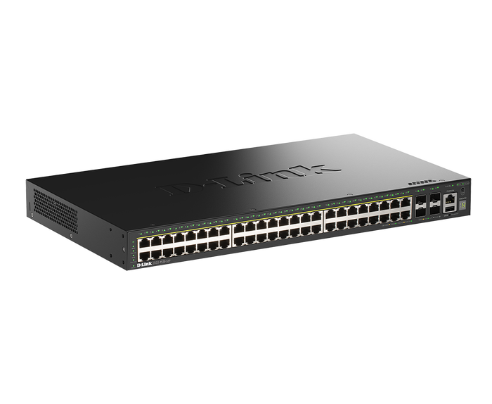 D-Link DGS-1530-52P Switch Smart Managed con 48 puertos PoE y 4 enlaces 10G SFP+ D-Link DGS-1530-52P Switch Smart Managed con 48 puertos PoE y 4 enlaces 10G SFP+
