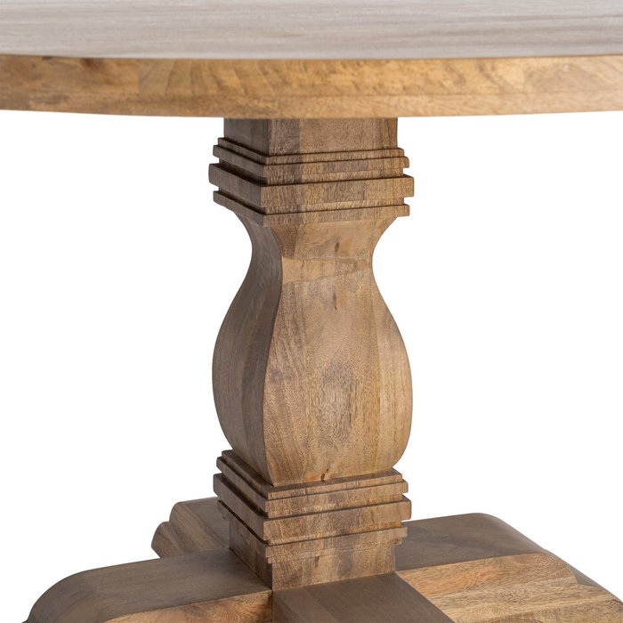 Mesa Comedor Madera de Mango Salón 150 X 150 X 76 cm Mesa Comedor Madera de Mango Salón 150 X 150 X 76 cm