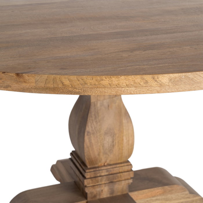 Mesa Comedor Madera de Mango Salón 150 X 150 X 76 cm Mesa Comedor Madera de Mango Salón 150 X 150 X 76 cm