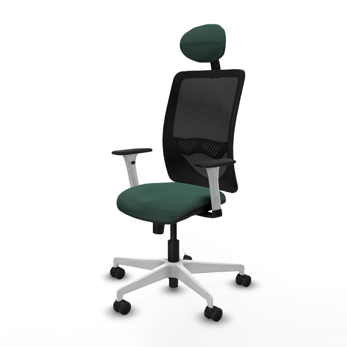 PIQUERAS Y CRESPO Silla de oficina Zulema con mecanismo Sincro, Verde botella y Negro PIQUERAS Y CRESPO Silla de oficina Zulema con mecanismo Sincro, Verde botella y Negro