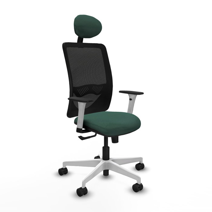 PIQUERAS Y CRESPO Silla de oficina Zulema con mecanismo Sincro, Verde botella y Negro PIQUERAS Y CRESPO Silla de oficina Zulema con mecanismo Sincro, Verde botella y Negro