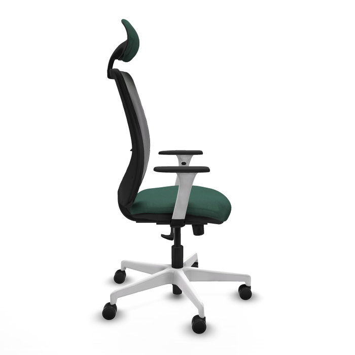 PIQUERAS Y CRESPO Silla de oficina Zulema con mecanismo Sincro, Verde botella y Negro PIQUERAS Y CRESPO Silla de oficina Zulema con mecanismo Sincro, Verde botella y Negro