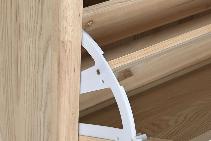 DKD Home Decor Zapatero Romantico Natural Abeto MDF 2 Cajones 70 x 103 x 30 cm