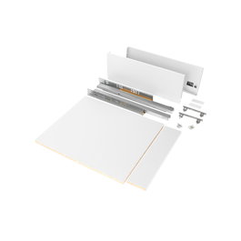 Emuca Kit de cajón Vertex altura 178mm módulo 450mm blanco y gris antracita