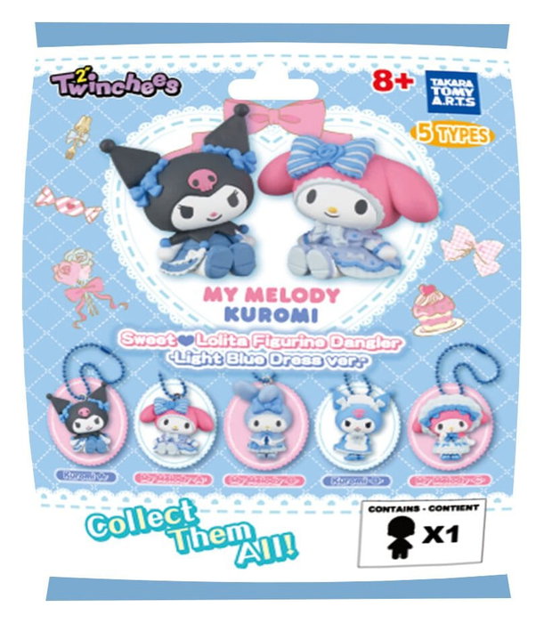 Sanrio Minifiguras Twinchees My Melody x Kuromi Sweet Lolita 5 cm Blind Pack Expositor (24) Sanrio Minifiguras Twinchees My Melody x Kuromi Sweet Lolita 5 cm Blind Pack Expositor (24)