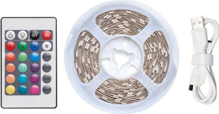 Vention Tira LED RGB PAAWJ con Control Remoto y Carga USB, 5m Vention Tira LED RGB PAAWJ con Control Remoto y Carga USB, 5m