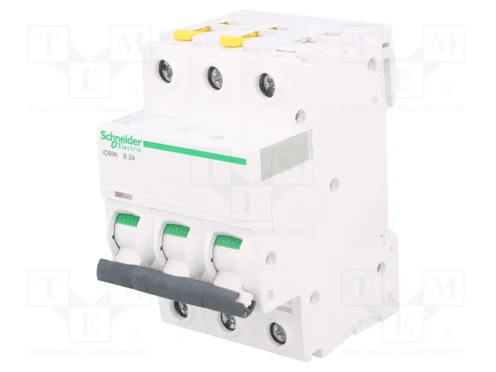 SCHNEIDER ELECTRIC ACTI9 iC60N 3 polos 2A curva B SCHNEIDER ELECTRIC ACTI9 iC60N 3 polos 2A curva B