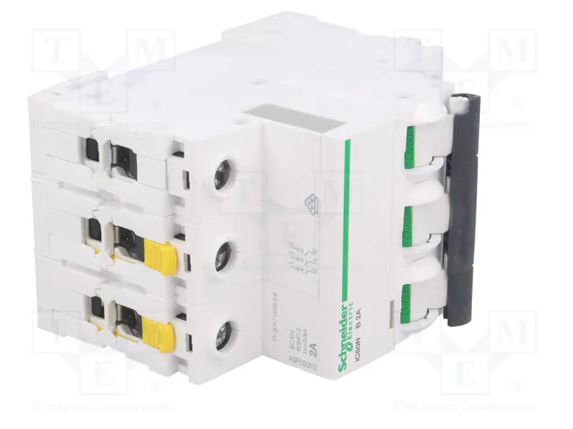 SCHNEIDER ELECTRIC ACTI9 iC60N 3 polos 2A curva B SCHNEIDER ELECTRIC ACTI9 iC60N 3 polos 2A curva B