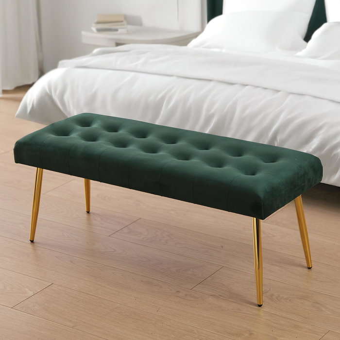 Versa Pie de Cama Tirsa Verde 42x80 cm