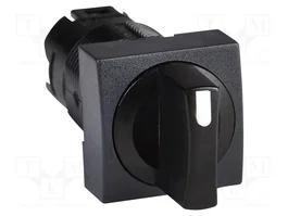 SCHNEIDER ELECTRIC Interruptor rotativo Harmony XB6 de 3 posiciones, negro