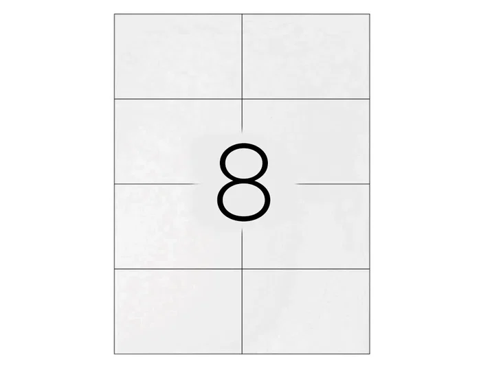 Q-connect Etiqueta Adhesiva KF10659 105x74 mm para Impresora Ink-jet, Láser y Fotocopiadora, Caja 100 Hojas DIN A4