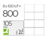 Q-connect KF10659 Etiquetas adhesivas 105x74 mm DIN A4