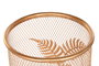 DKD Home Decor Lámpara de Sobremesa Metal y Pino Hoja Dorado